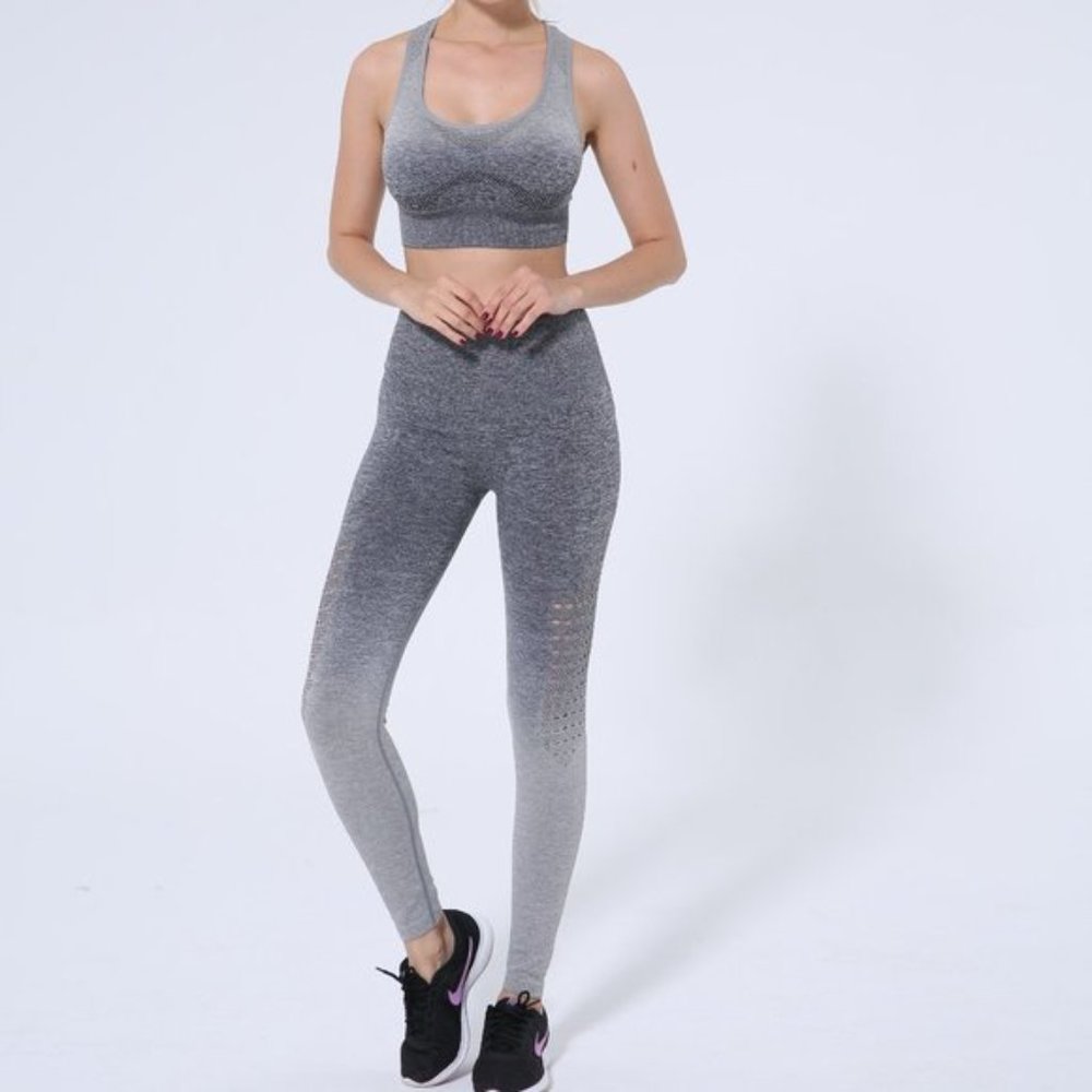 Seamless Sports Bra and Fitness Gym Leggin…
